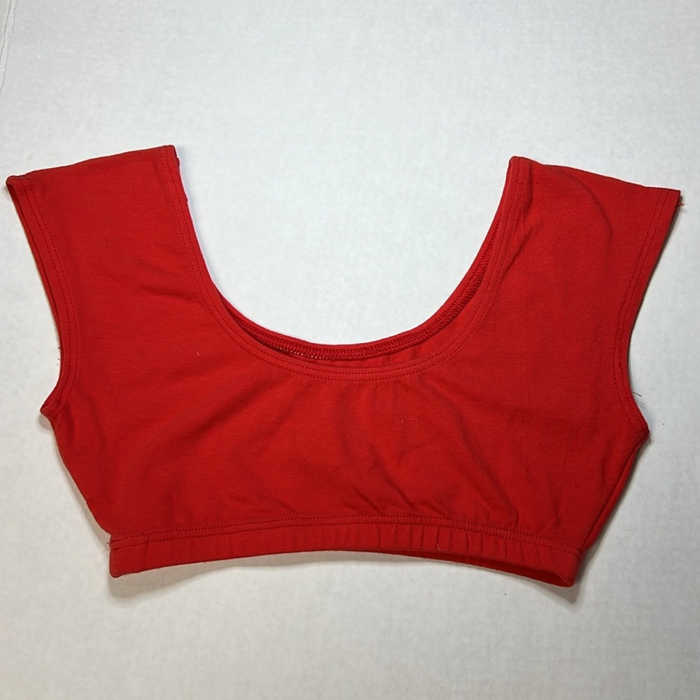 Cap Sleeve Scoop Midriff Top. Vtg 90’s Crop M or L - Picture 4 of 5